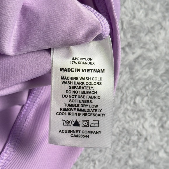 FootJoy FJ 1/4 Zip Vest Golf Lavender Medium Nylon & Spandex - Picture 7 of 8